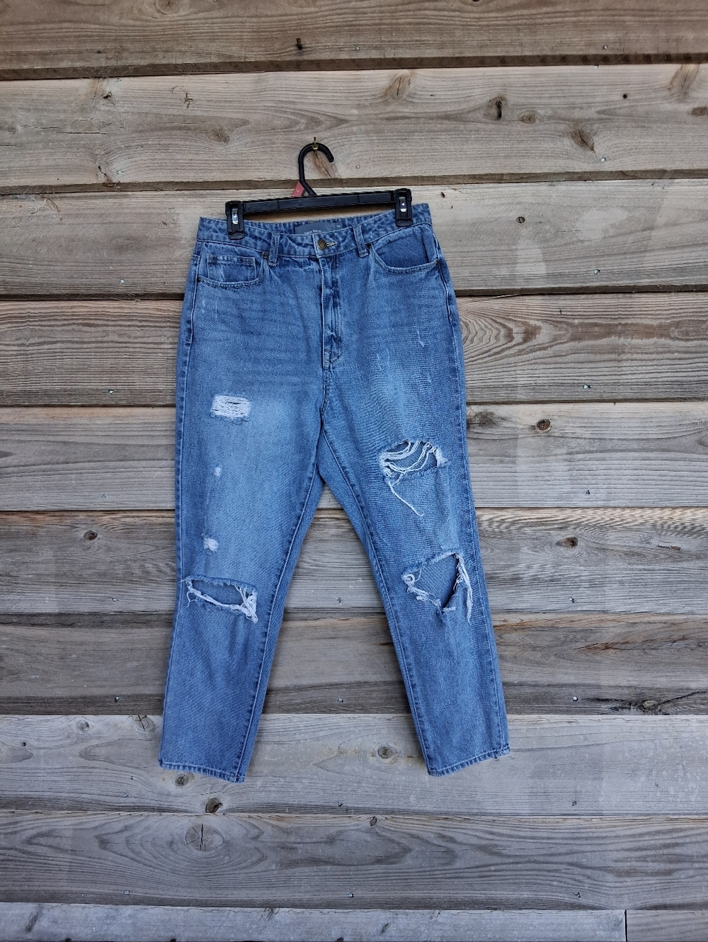 Indigo Rising Distressed Denim Jeans